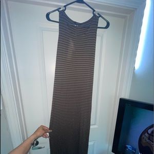 Womens Navy Dress shin length